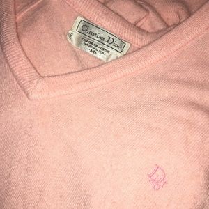 CHRISTIAN DIOR PINK SWEATER 💗